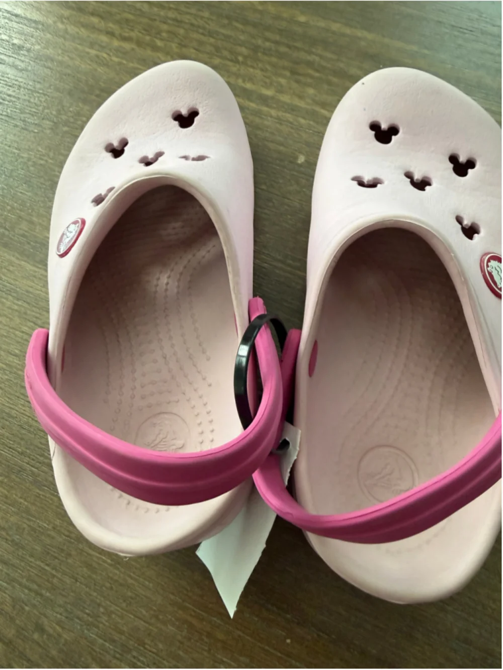 Girls Crocs Disney Mickey Mouse Clogs Size 10 Toddler Pink